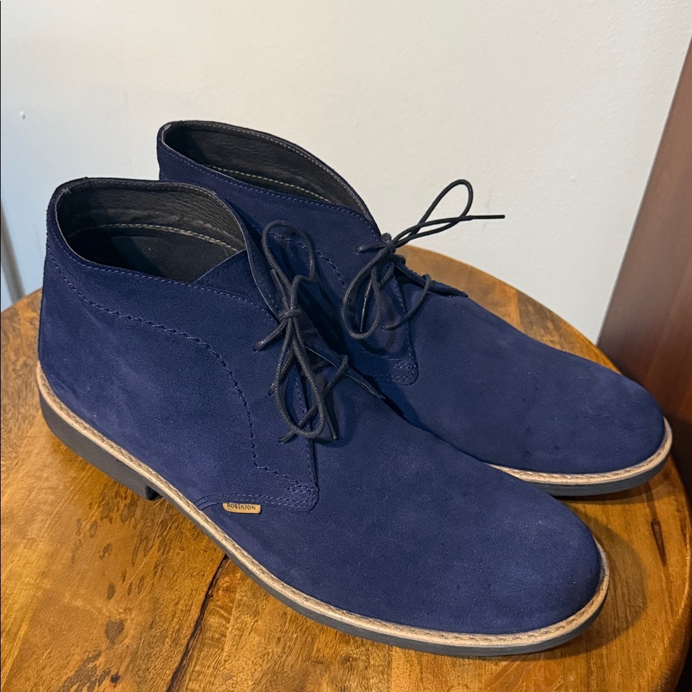 Men's Navy Blue Chukka Boots